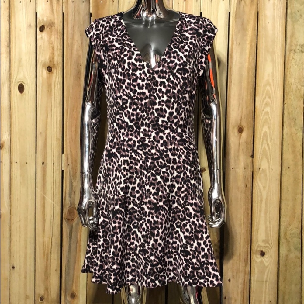 Rebecca Taylor purple animal print dress - Picture 2 of 6